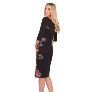 💝 Black Halo Floral Dress